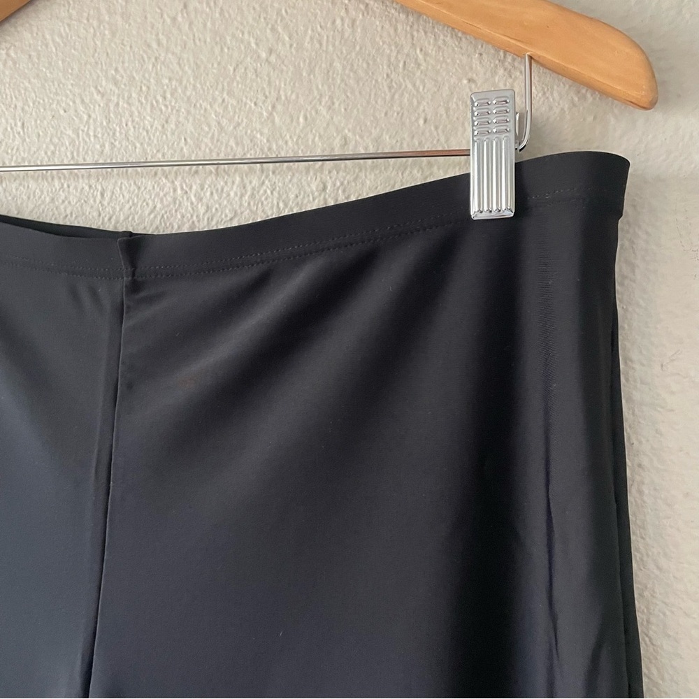 Ulla Popken Liquid Knit Pull on Capri Pants Women’s Plus Size 20 Black Sleek EUC - Picture 2 of 8